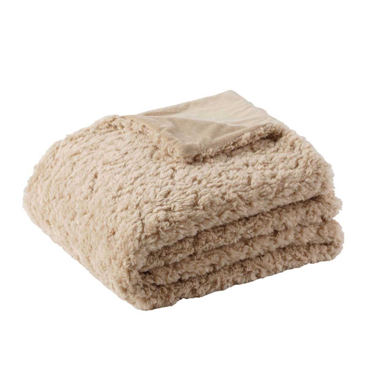 Plaid in Ecopelliccia Luxury Blanc Mariclò 140x170 cm – Morbido e Caldo, 700 gsm