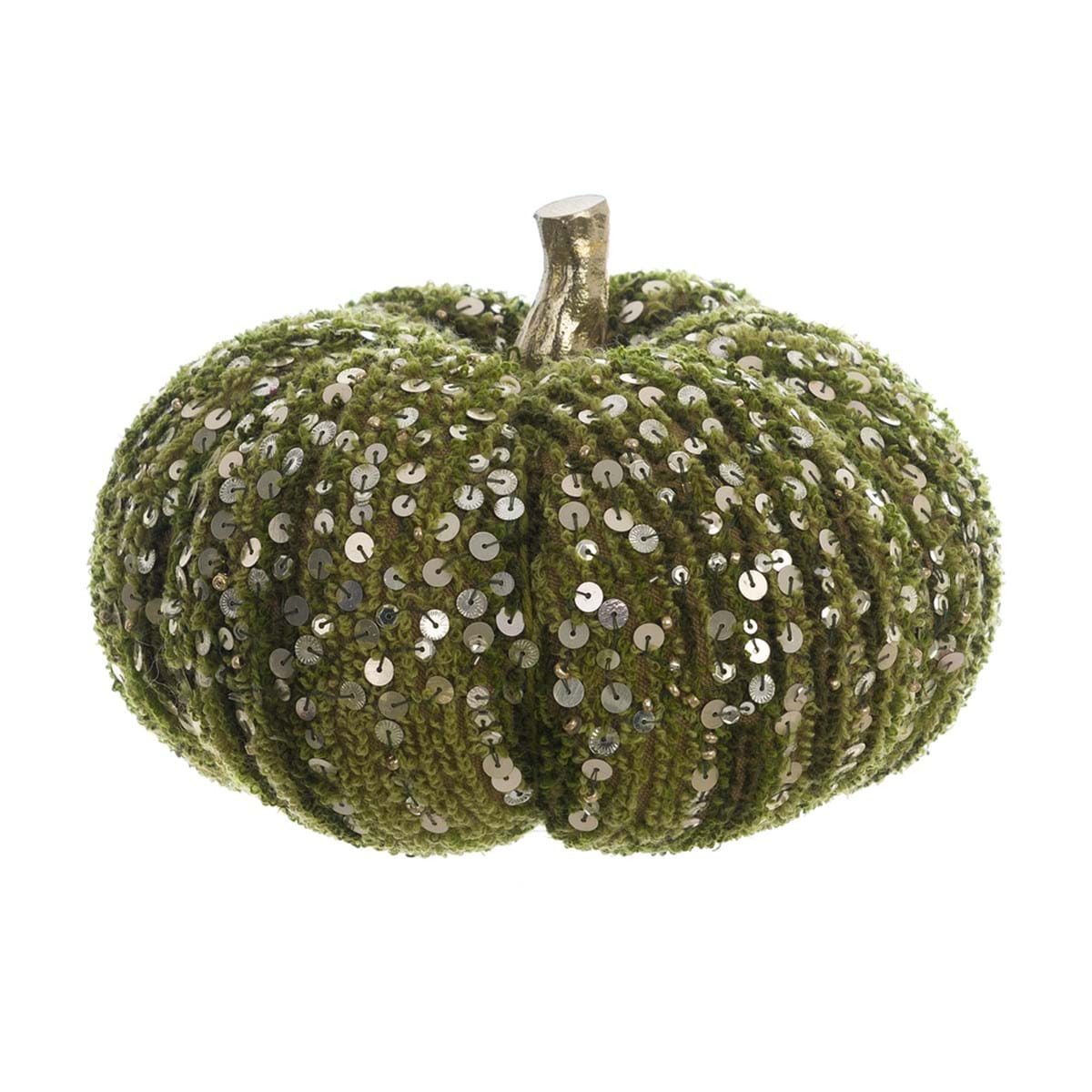 Decoro Zucca Blanc Mariclò Verde con Paillettes 22x22x14