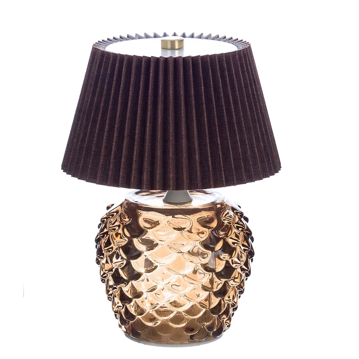 Lampada LED Senza Fili Blanc Mariclò Aurora - Colore Marrone - 13x13x20 cm