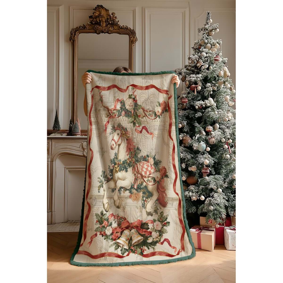 Plaid Sherpa Maxi 160x220 cm Blanc Mariclò Serie Calesse e Calessini