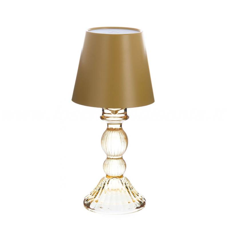 Lampada Led da Tavolo Blanc Mariclò - Aurora Collection H 24 cm Ocra