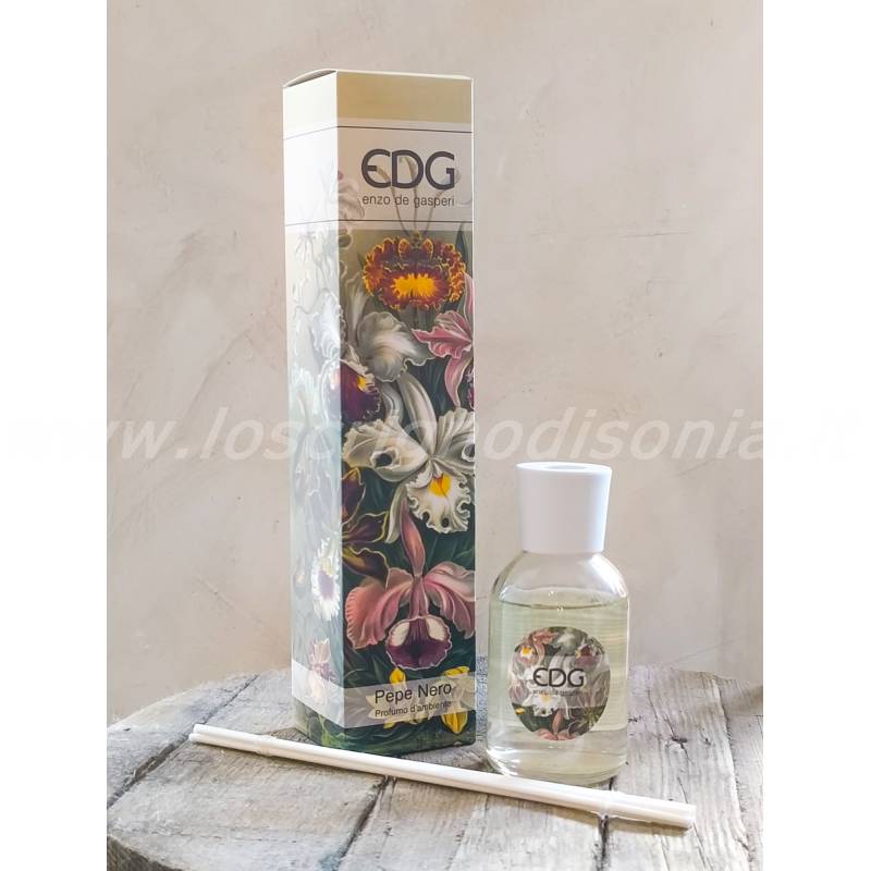 Profumatore Ambiente con Bastoncini EDG Pepe Nero - 100 ml