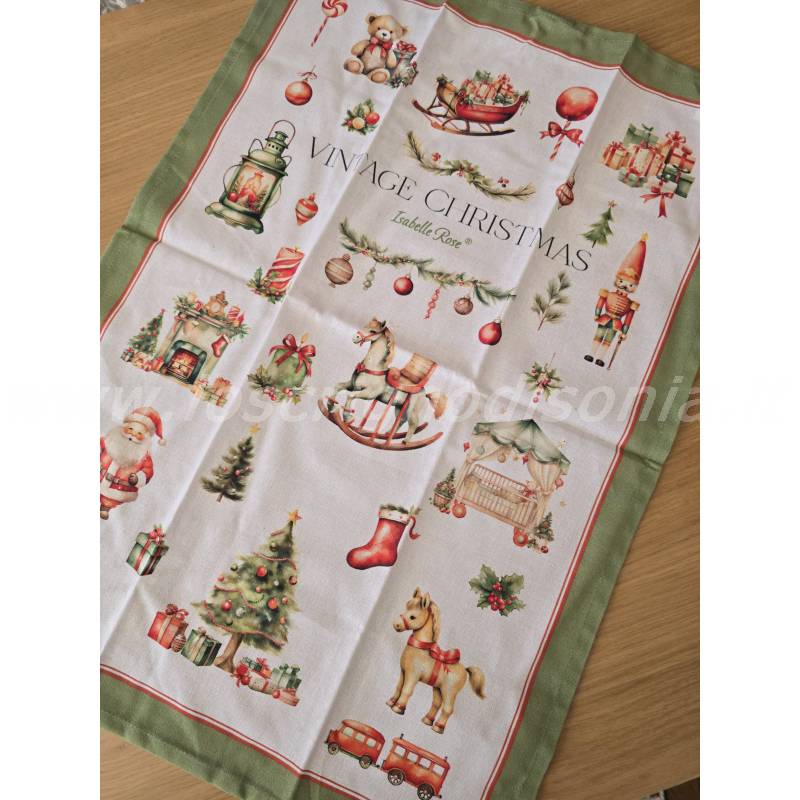 Canovaccio Natalizio Vintage Christmas Isabelle Rose 50x70 cm