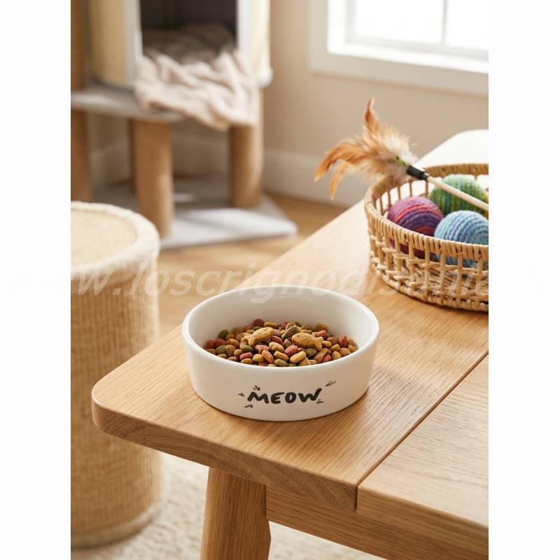 Ciotola per Gatto in Ceramica Blanc Mariclò Serie Petit Gourmet