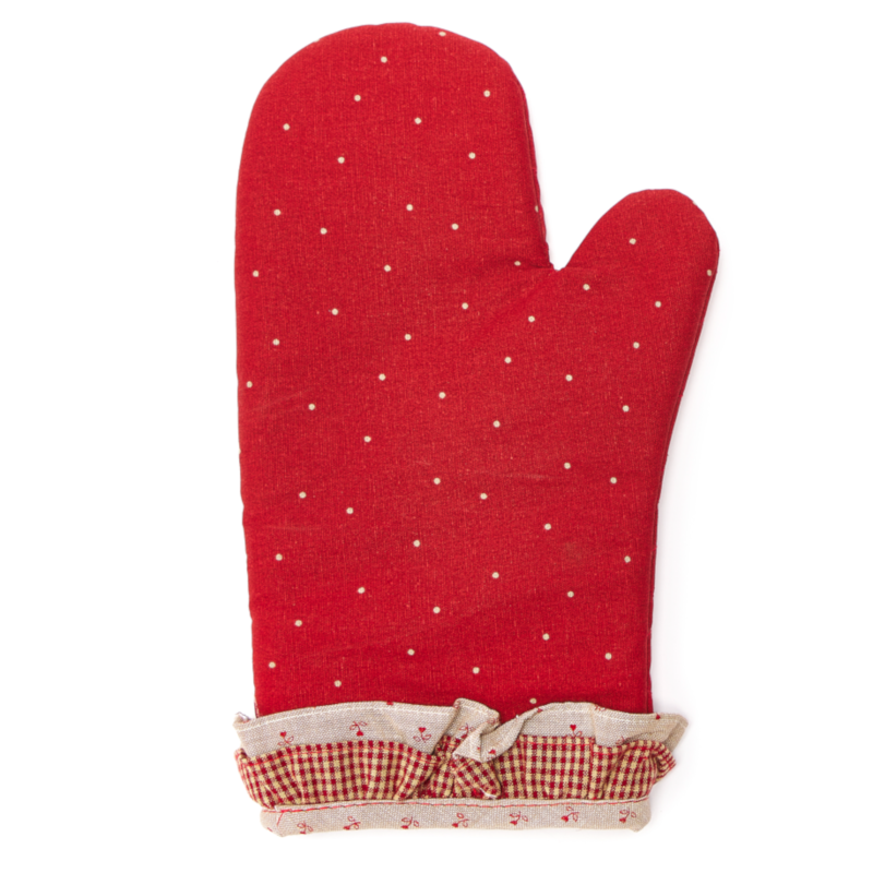 Guanto da Forno Country Chic Nuvole di Stoffa - Variante 1