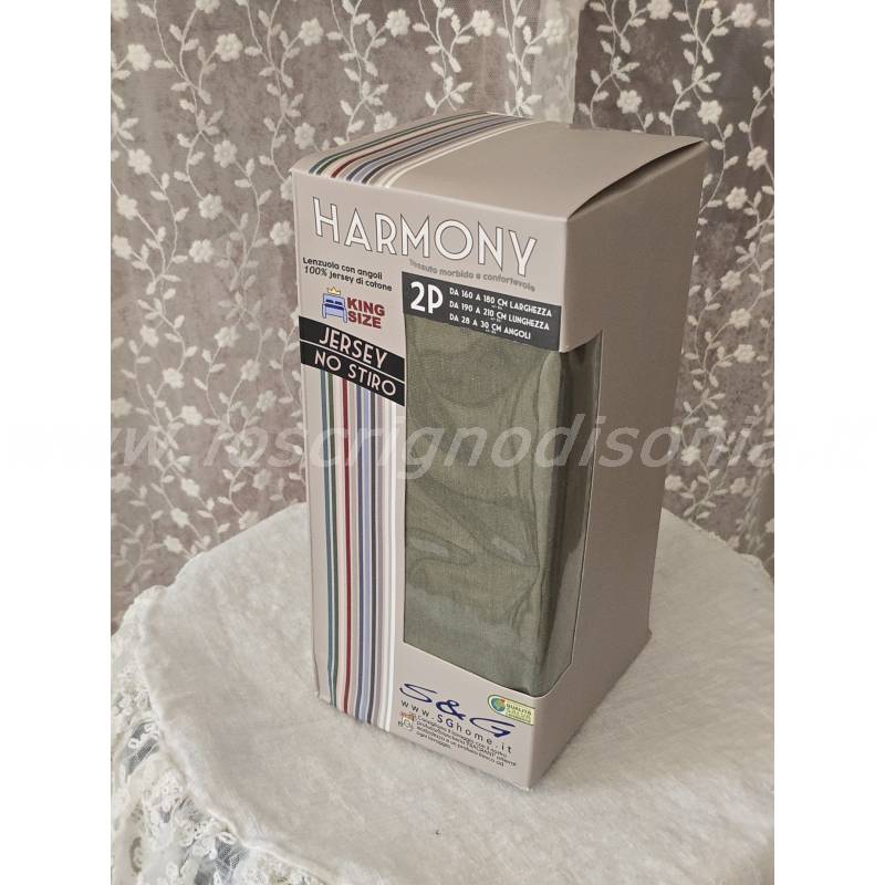 Lenzuolo da Sotto Matrimoniale in Jersey di Puro Cotone Verde Bosco – Con Angoli ed Elastico Perimetrale - No Stiro