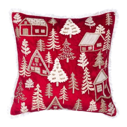 A39249-cuscino-rosso-ricami-casette-abeti-blanc-mariclo