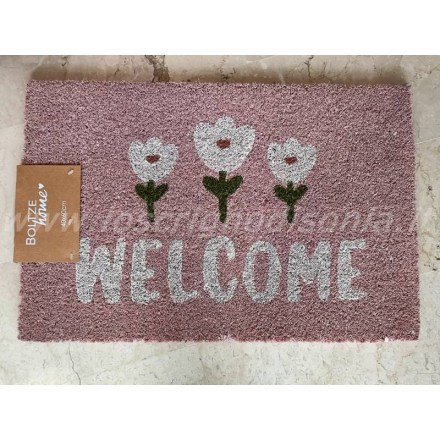 Zerbino in cocco con antiscivolo, collezione Gardenlove firmata Boltze, misura 40x60 cm. Vista dall'alto