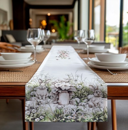 runner-pasquale-decoro-coniglietto-fiori