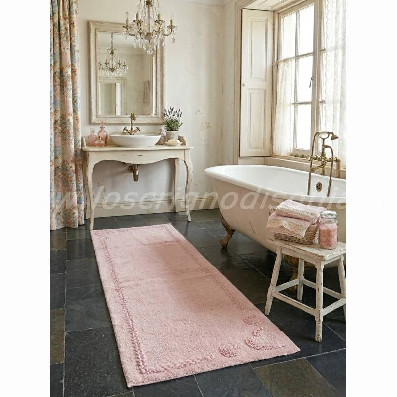 Tappeto Bagno Shabby Chic Serie Coeur – Nuvole di Stoffa - 60x180 cm