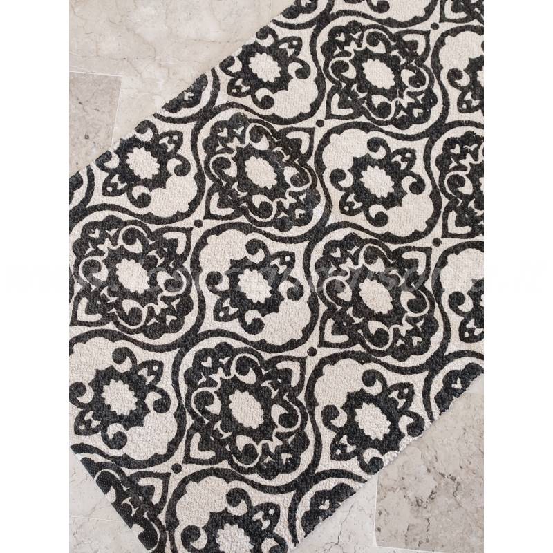 Tappeto in Cotone con Antiscivolo 50 x 80 cm Collezione Flex - Colore Grigio
